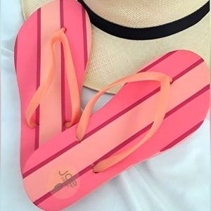 JOE FRESH CORAL PEACH FLIP FLOP SANDAL